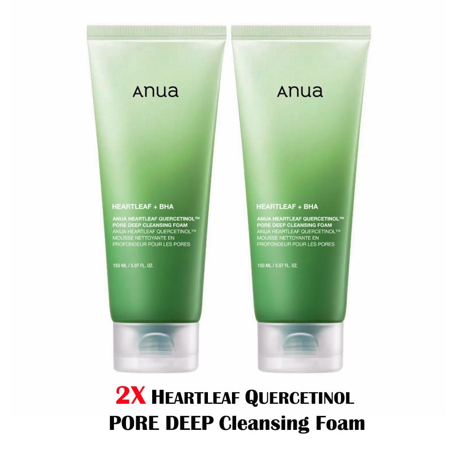 ANUA] [2X] Heartleaf Quercetinol Pore Deep Cleansing Foam 150ml