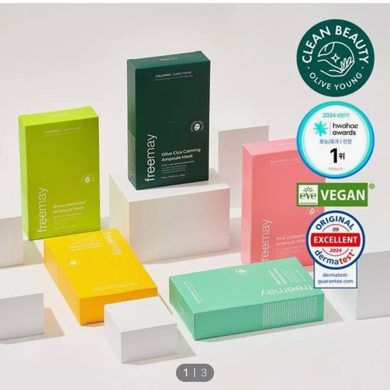 FREEMAY-[2X] Ampoule Mask Sheet (Pink Collagen + Choose Your