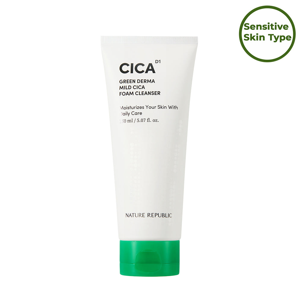 Men's Moisture Care Set - Green Derma Mild Cica Foam Cleanser