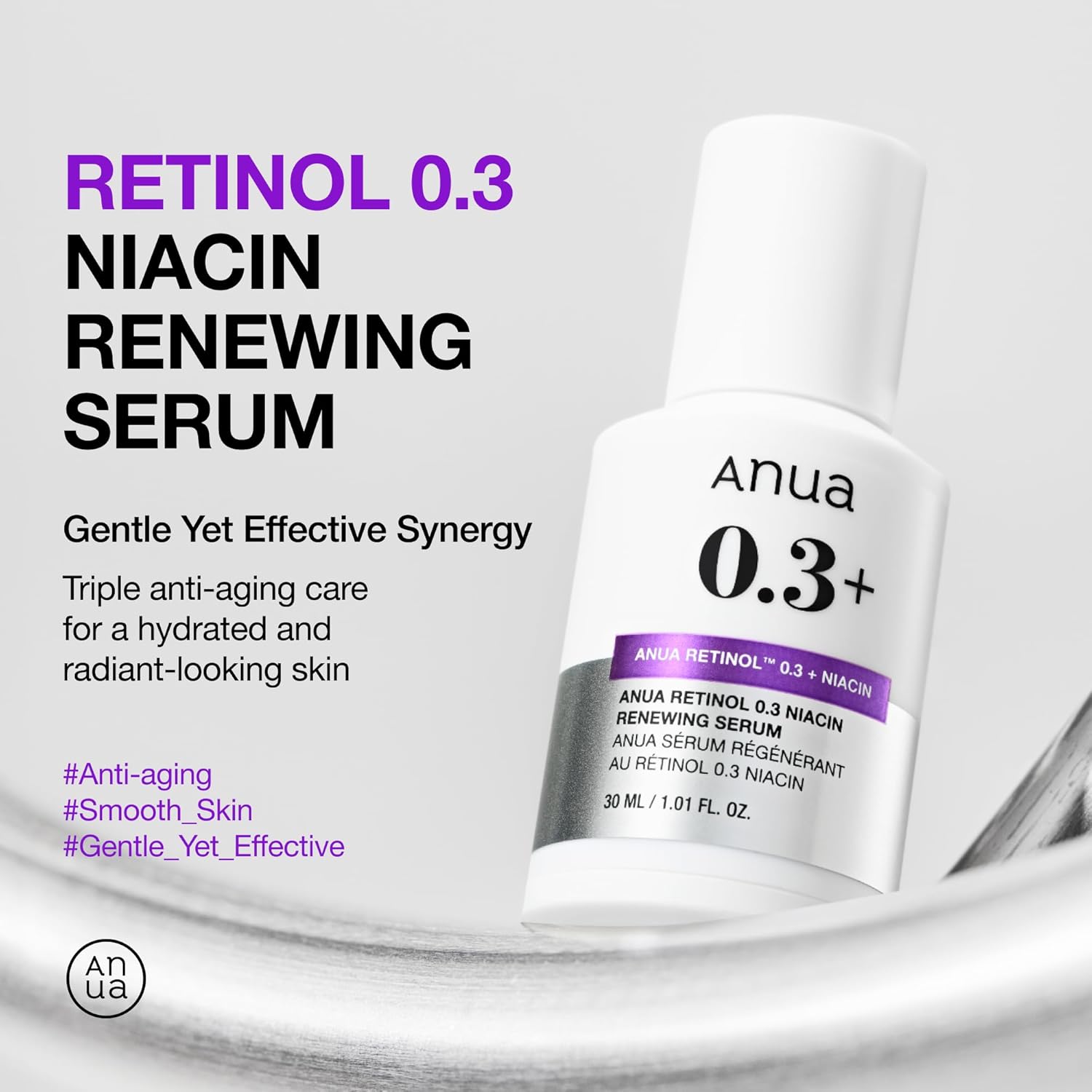 ANUA] Nano Retinol 0.3% + Niacin Renewing Serum 30ml – Nature
