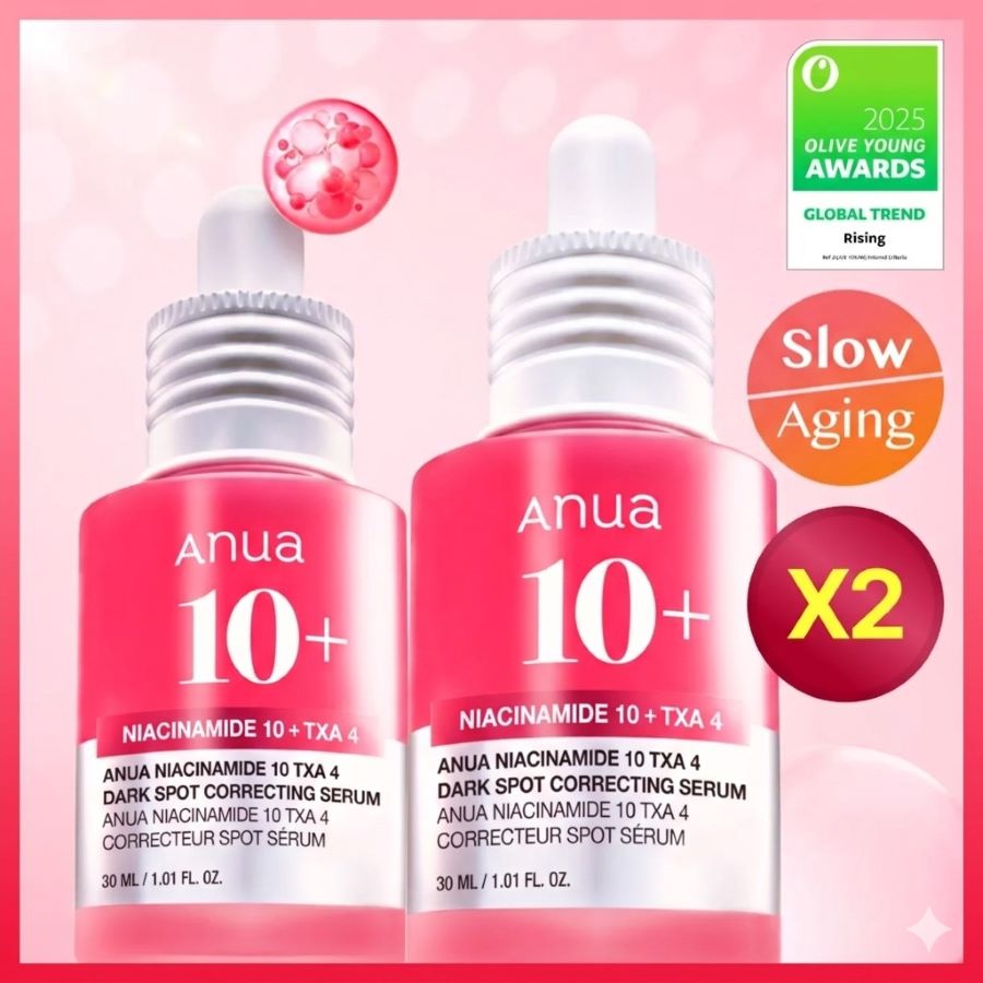 ANUA] [2X] NIACINAMIDE 10%+TXA 4% Dark Spot Correcting Serum 30ml