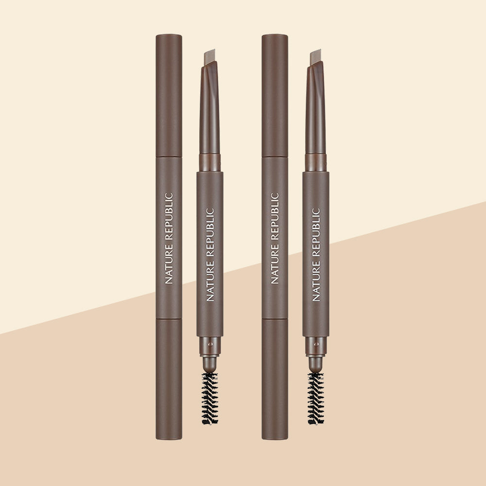 BOGO][2x] By Flower Auto Eyebrow 01 Almond Brown – Nature Republic USA
