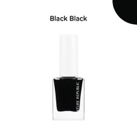 COLOR & NATURE NAIL Black & White FULL COAT EDITION (w/ GREEN TEA NAIL REMOVER + FREE NAIL GRADIENT SPONGE SET)