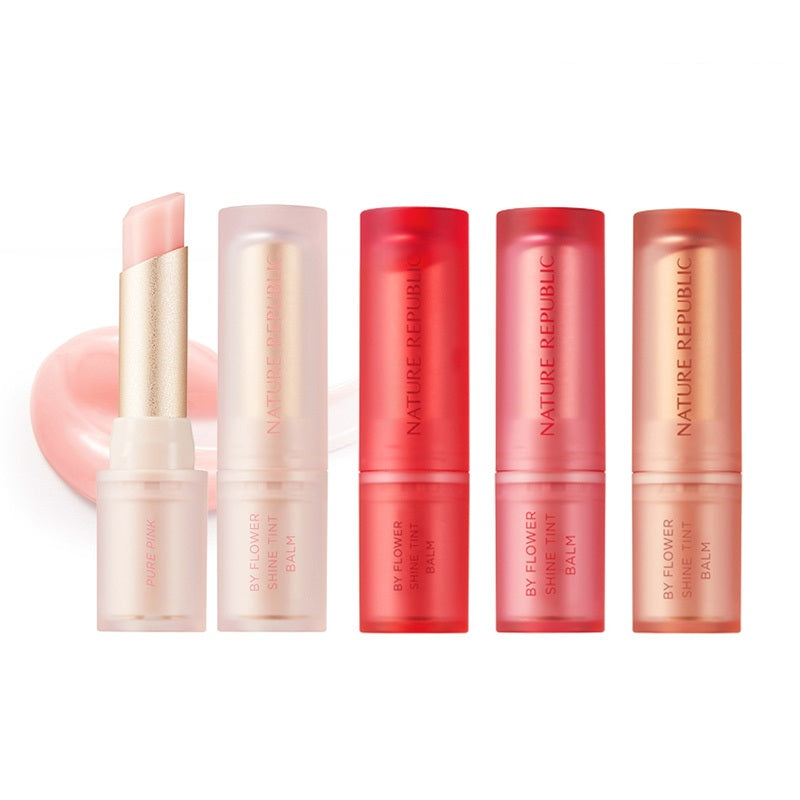 [BOGO50] By Flower Shine Tint Balm (01 Pure Pink + Choose Your Color)