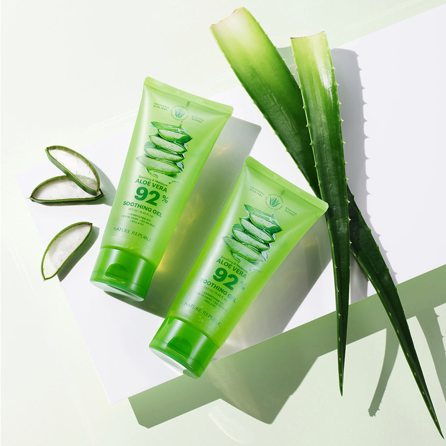 [VEGAN BEAUTY] [4X] Soothing & Moisture Aloe Vera 92% Soothing Gel (Tube)(New)