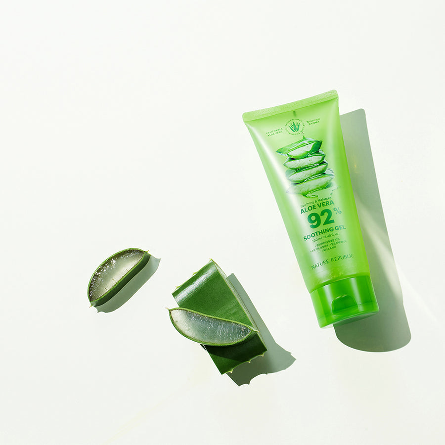 [VEGAN BEAUTY] [4X] Soothing & Moisture Aloe Vera 92% Soothing Gel (Tube)(New)