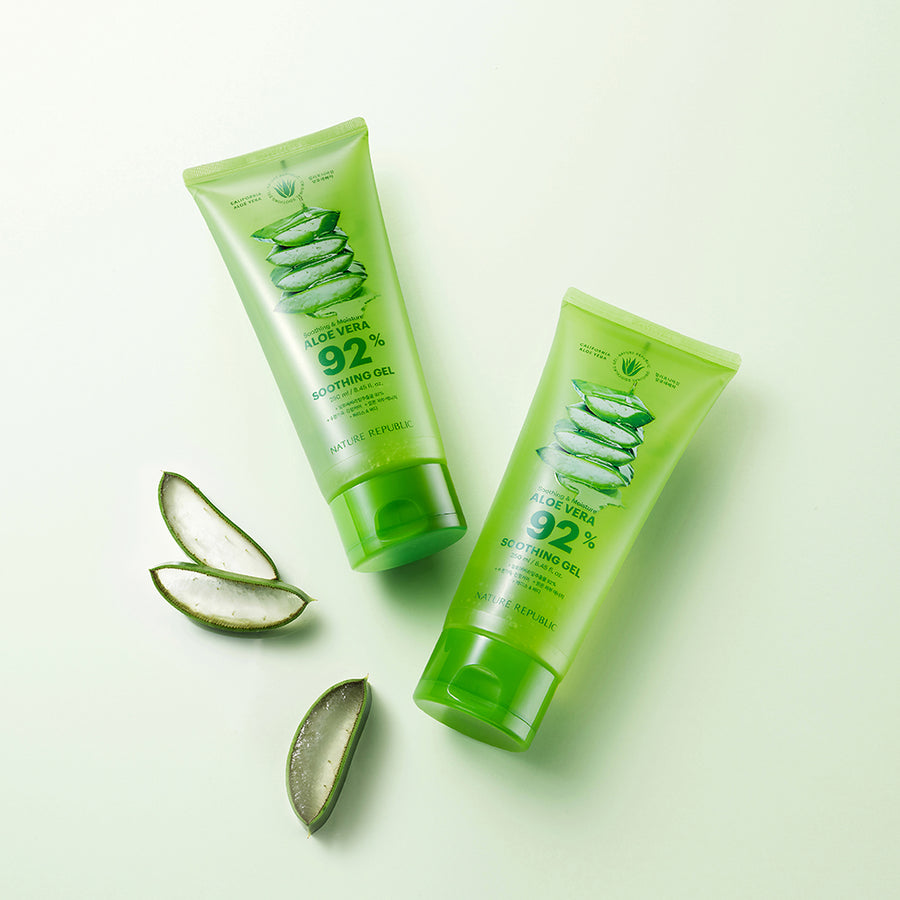 [VEGAN BEAUTY] [4X] Soothing & Moisture Aloe Vera 92% Soothing Gel (Tube)(New)