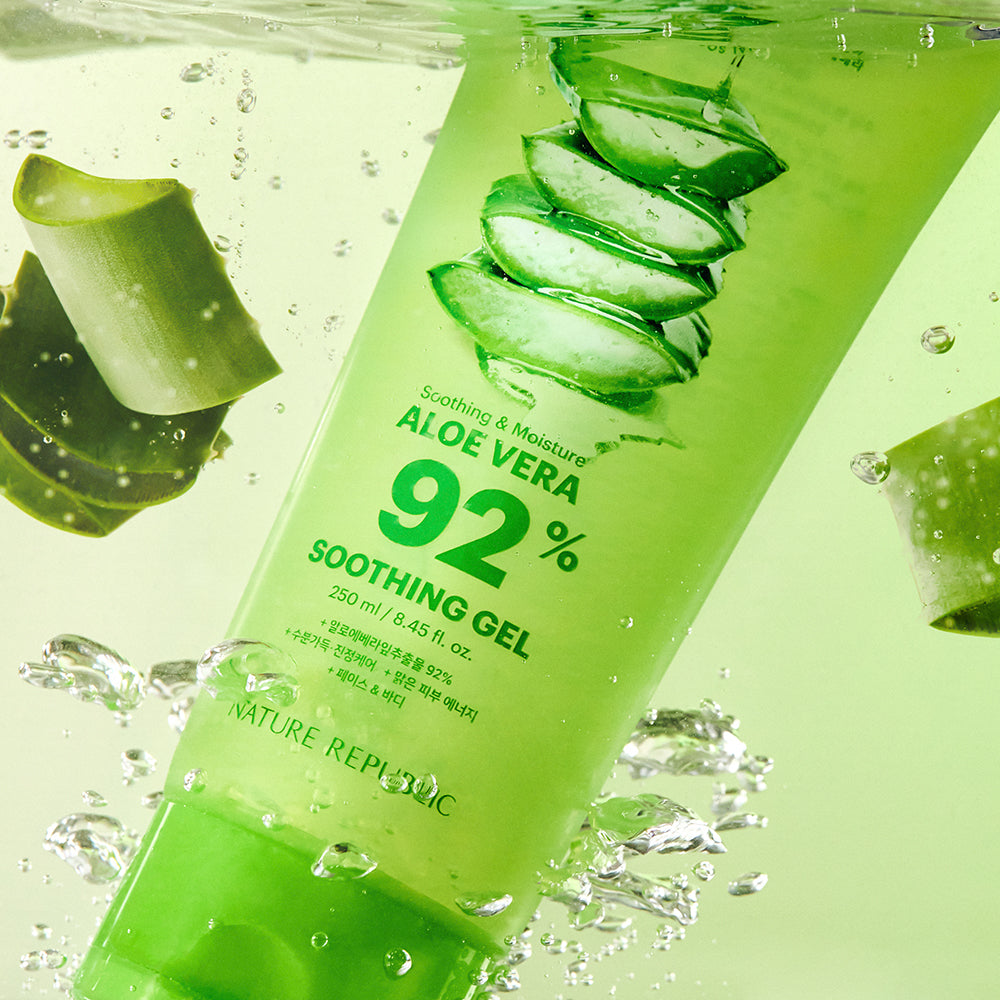 [VEGAN BEAUTY] [4X] Soothing & Moisture Aloe Vera 92% Soothing Gel (Tube)(New)
