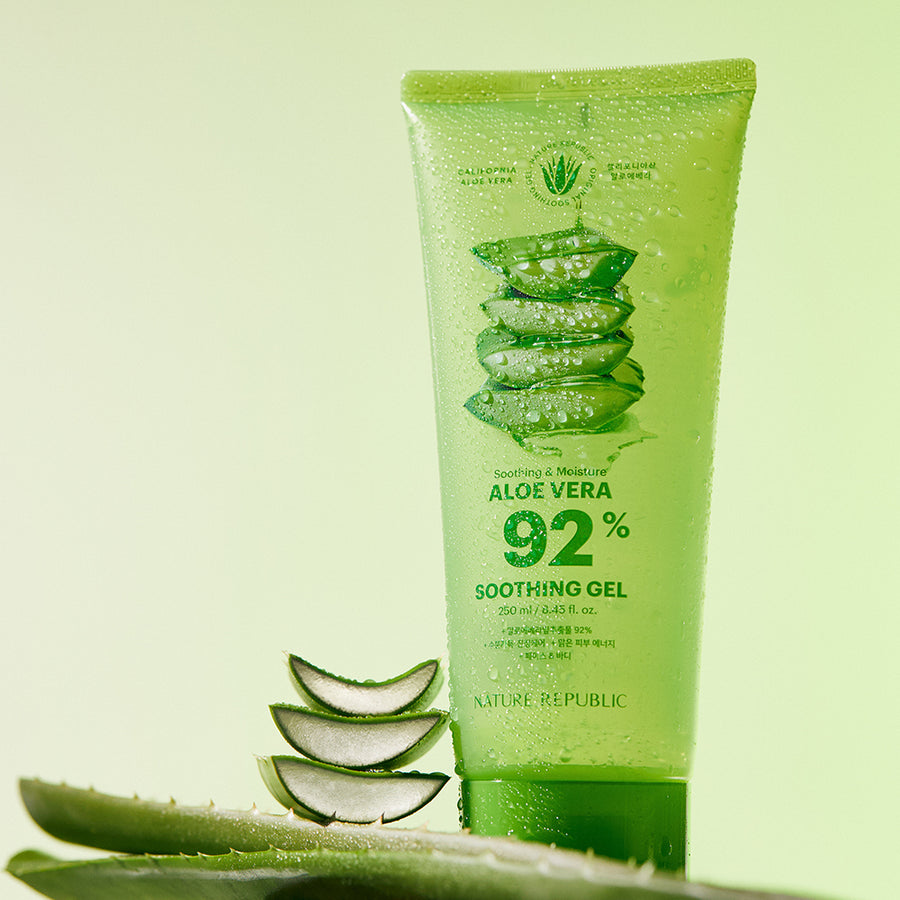 [VEGAN BEAUTY] [4X] Soothing & Moisture Aloe Vera 92% Soothing Gel (Tube)(New)