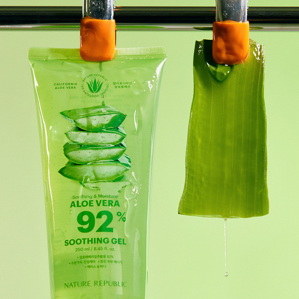 [VEGAN BEAUTY] [4X] Soothing & Moisture Aloe Vera 92% Soothing Gel (Tube)(New)