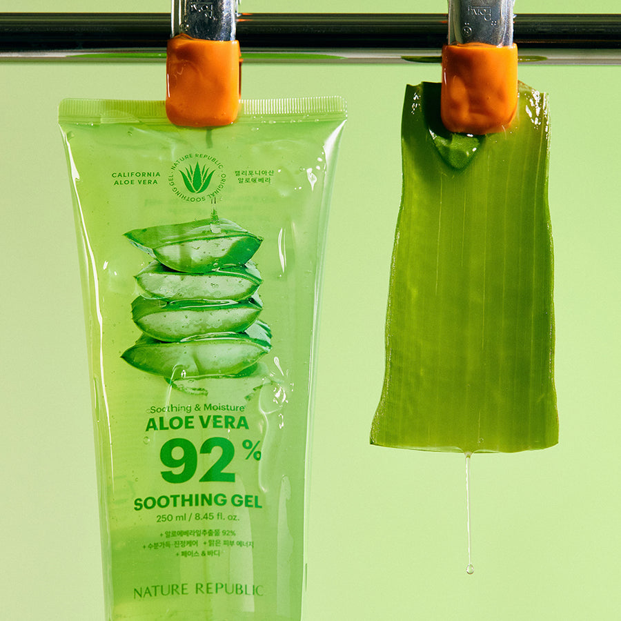 [VEGAN BEAUTY] [4X] Soothing & Moisture Aloe Vera 92% Soothing Gel (Tube)