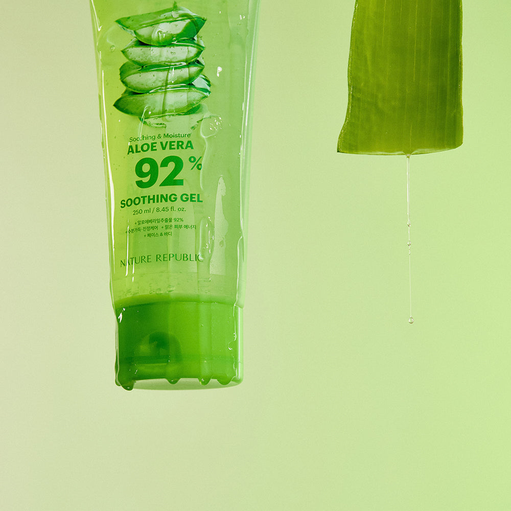[VEGAN BEAUTY] [4X] Soothing & Moisture Aloe Vera 92% Soothing Gel (Tube)(New)