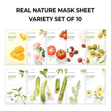[10x] Real Nature Mask Sheet Set