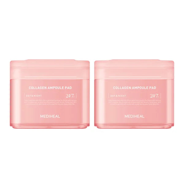 [MEDIHEAL] TONER PAD DUO - COLLAGEN AMPOULE PAD + COLLAGEN AMPOULE PAD