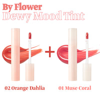 [BOGO] By Flower Dewy Mood Tint (02 Orange Dahlia + Choose Your Color)