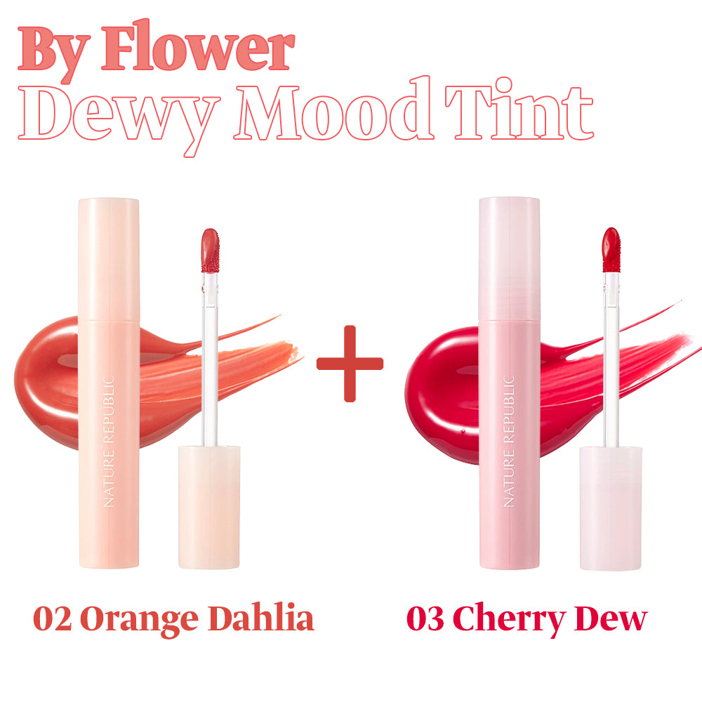 [BOGO] By Flower Dewy Mood Tint (02 Orange Dahlia + Choose Your Color)