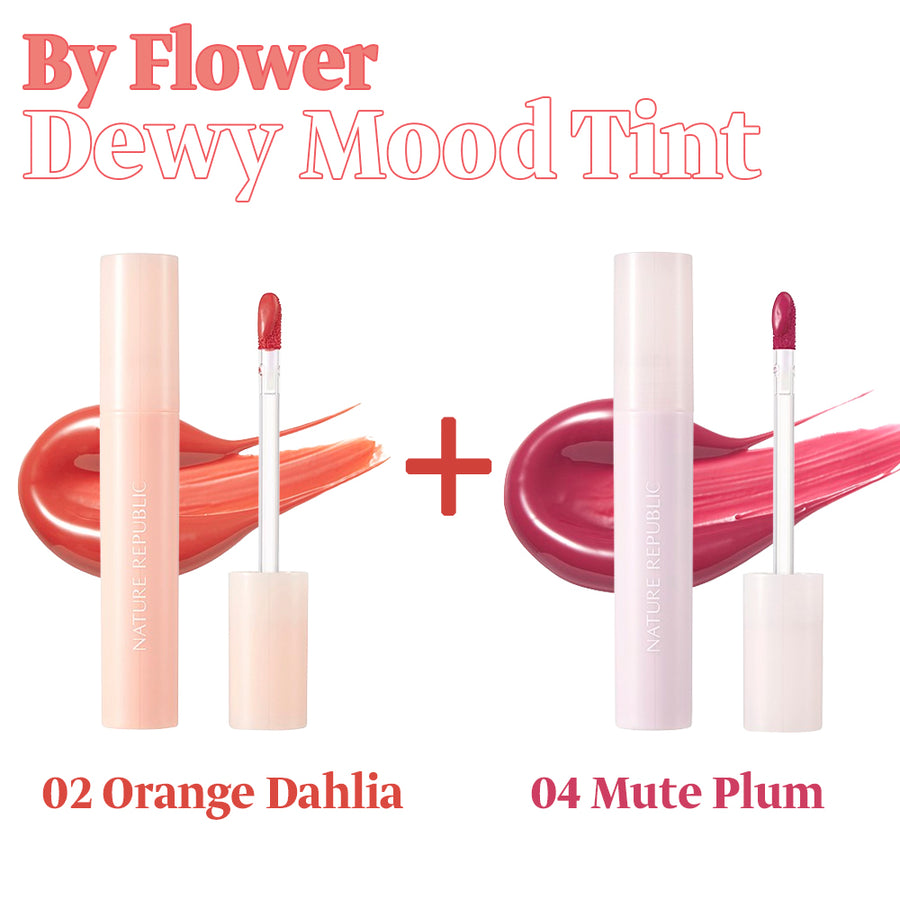 [BOGO] By Flower Dewy Mood Tint (02 Orange Dahlia + Choose Your Color)