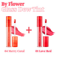 [BOGO] By Flower Glass Dew Tint (04 Merry Coral + Choose Your Color)