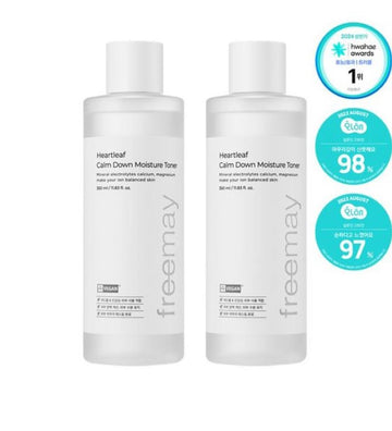 FREEMAY-[2X] Heartleaf Calm Down Moisture Toner 350ml