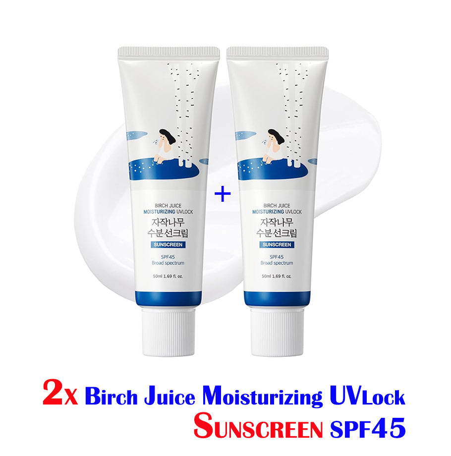 [ROUND LAB] [2X] Birch Juice Moisturizing UV LOCK SPF 45 Broad spectrum