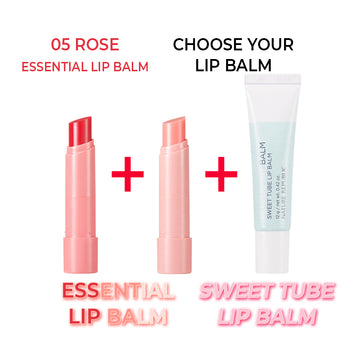 [B2G1] 2x Essential Lip Balm + FREE Sweet Tube Lip Balm