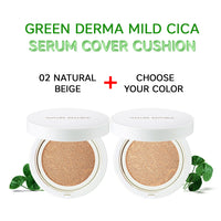 [BOGO] Green Derma Mild Cica Serum Cover Cushion SPF50+ PA++++ (02 Natural Beige)