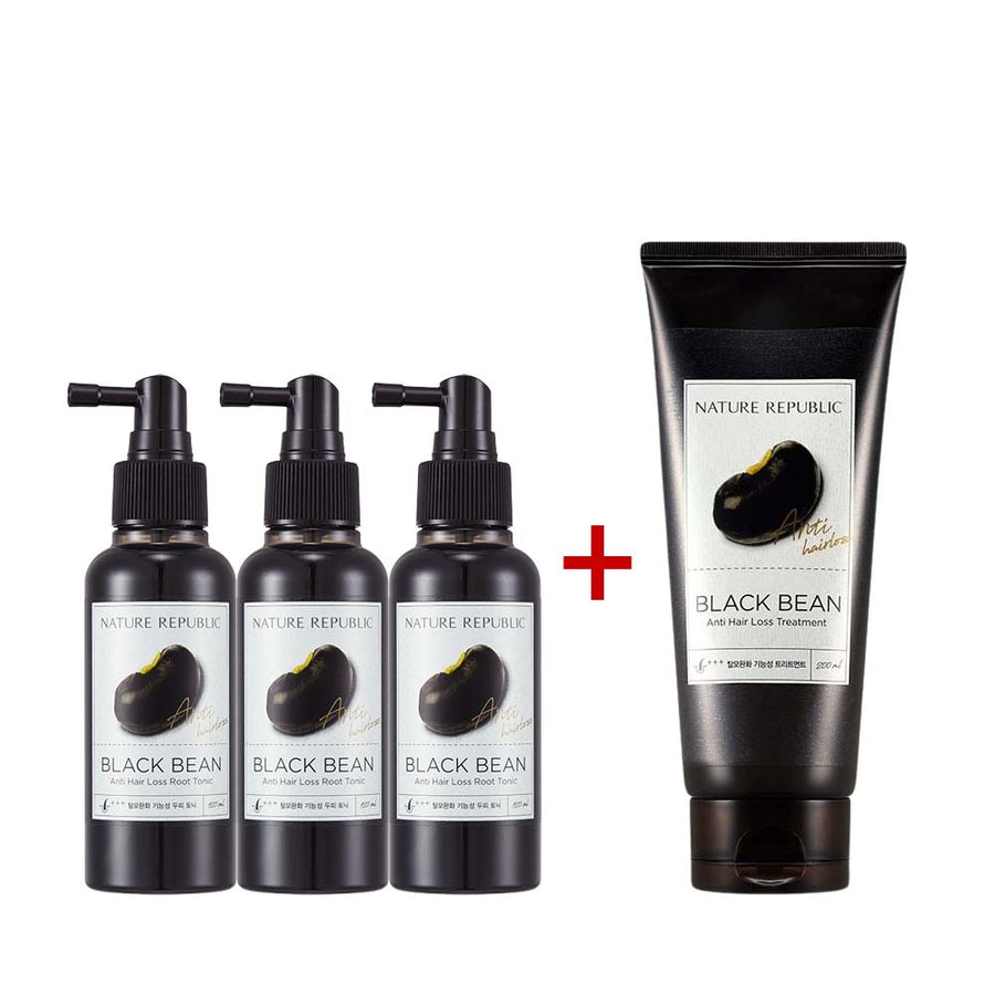 [3+1] Black Bean Anti Hair Loss Perfect Care (3x Root Tonic & Treatment)