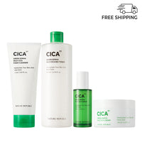 Green Derma Mild Cica FULL Set - Foam Cleanser, Big Toner, Serum & Cream (w/FREE Lotion)