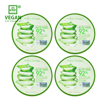 [VEGAN BEAUTY] [4X] Soothing & Moisture Aloe Vera 92% Soothing Gel