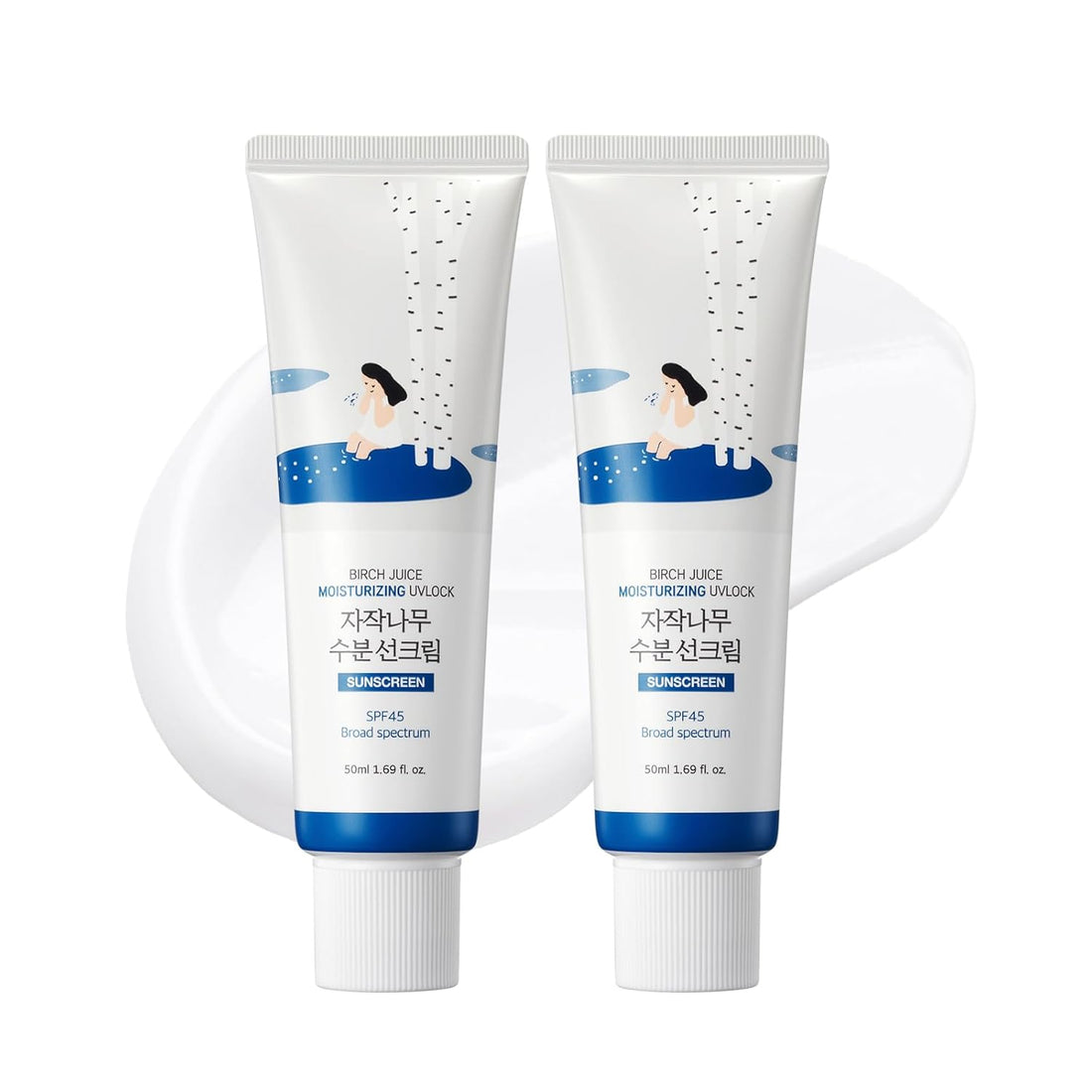 [ROUND LAB] [2X] Birch Juice Moisturizing UV LOCK SPF 45 Broad spectrum