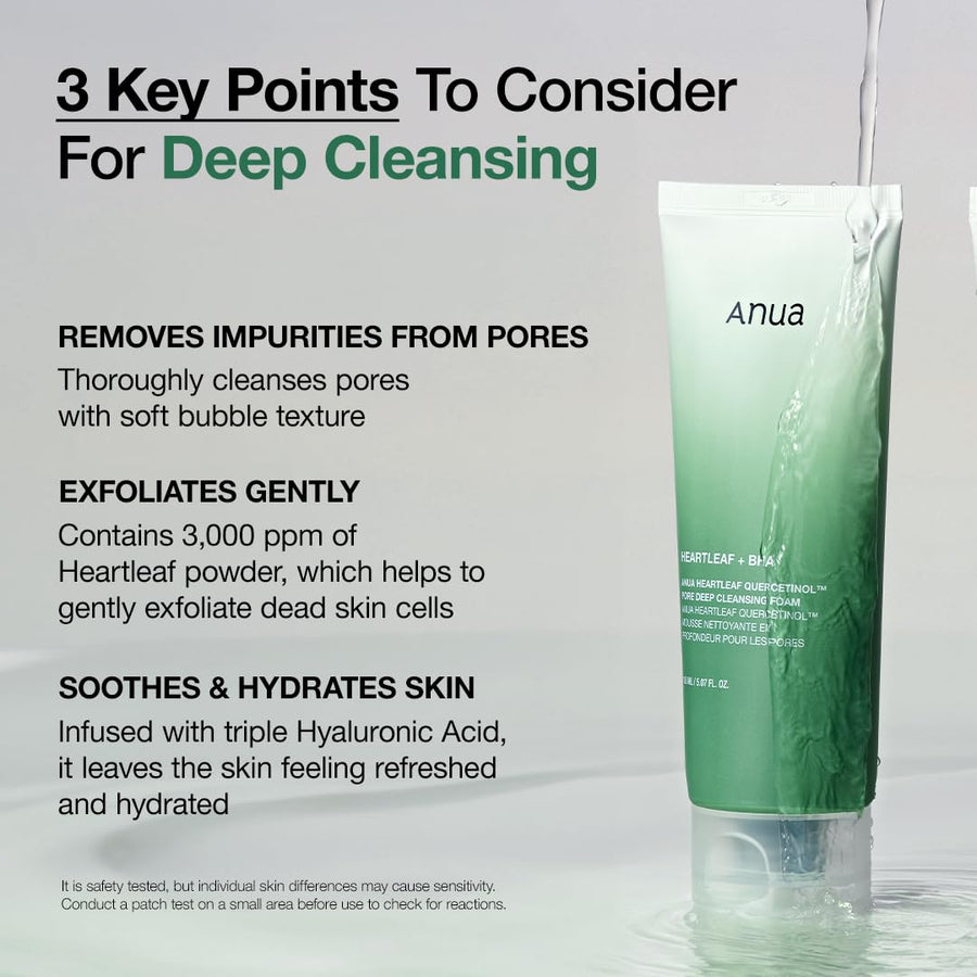 REAL DEEP Cleansing Duo - freemay Real Deep Cleansing Oil 330ml + Anua Heartleaf Deep Cleansing Foam