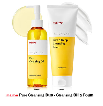 [MA:NYO] PURE CLEANSING DUO - CLEANSING OIL 200ml + CLEANSING FOAM 200ml