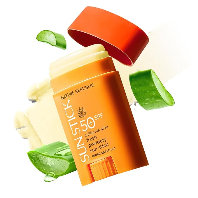 [2X] California Aloe Fresh Powdery Sun Stick Broad Spectrum SPF50+
