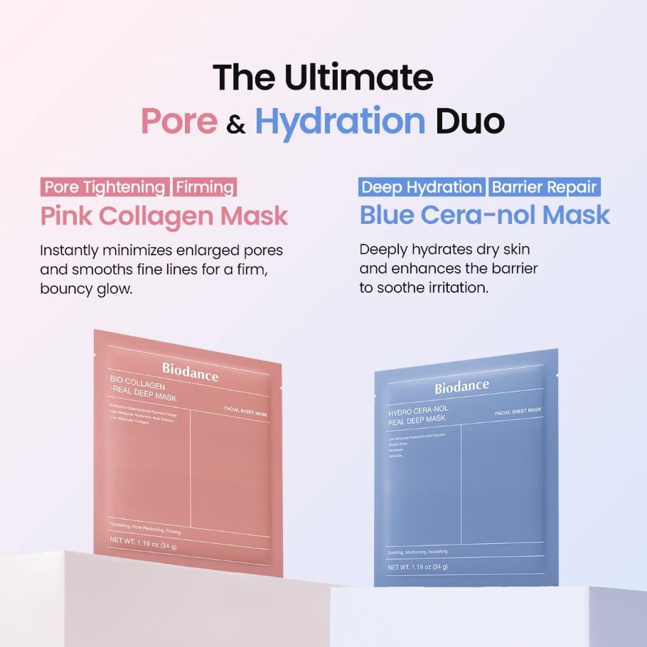 [BIODANCE] REAL DEEP MASK DUO - BIO-COLLAGEN 4P+ HYDRO CERA-NOL 4P