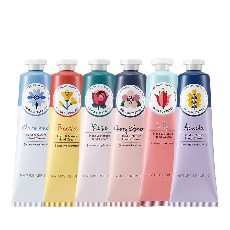 Hand & Nature Hand Cream 6 Piece Bouquet