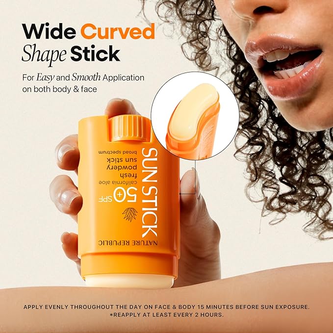 [2X] California Aloe Fresh Powdery Sun Stick Broad Spectrum SPF50+