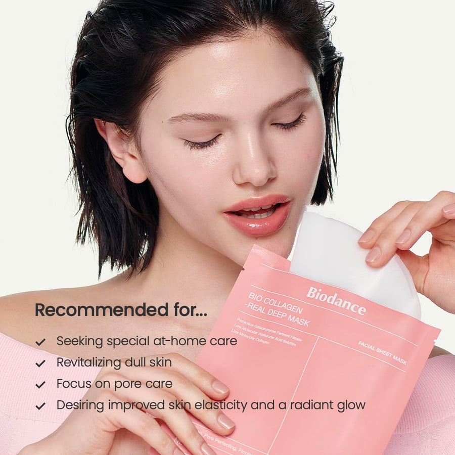 BIODANCE] REAL DEEP MASK DUO - BIO-COLLAGEN 4P+ HYDRO CERA-NOL 4P