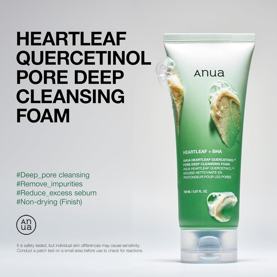 REAL DEEP Cleansing Duo - freemay Real Deep Cleansing Oil 330ml + Anua Heartleaf Deep Cleansing Foam