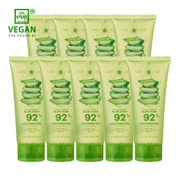 [VEGAN BEAUTY] [9X] Soothing & Moisture Aloe Vera 92% Soothing Gel (Tube)