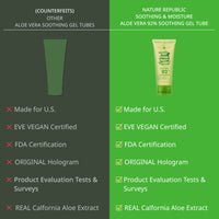 [VEGAN BEAUTY] [4X] Soothing & Moisture Aloe Vera 92% Soothing Gel (Tube)(New)