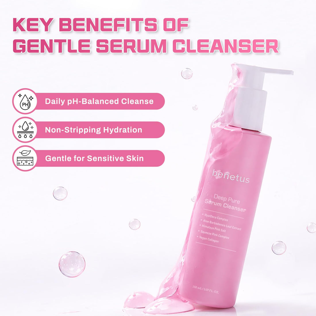 BENETUS-Deep Pure Serum Cleanser 150ml