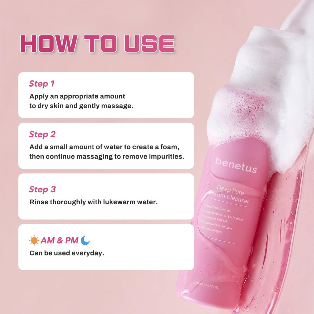 BENETUS-Deep Pure Serum Cleanser 150ml