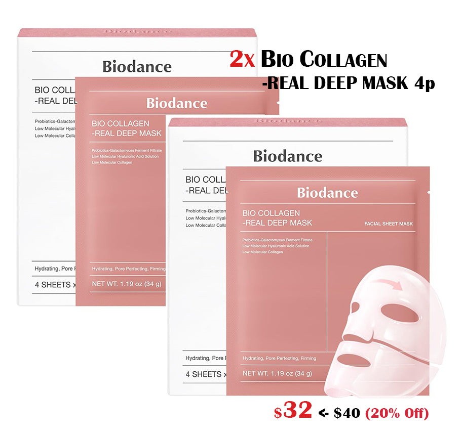 [BIODANCE] [2X] BIO-COLLAGEN REAL DEEP MASK 4P