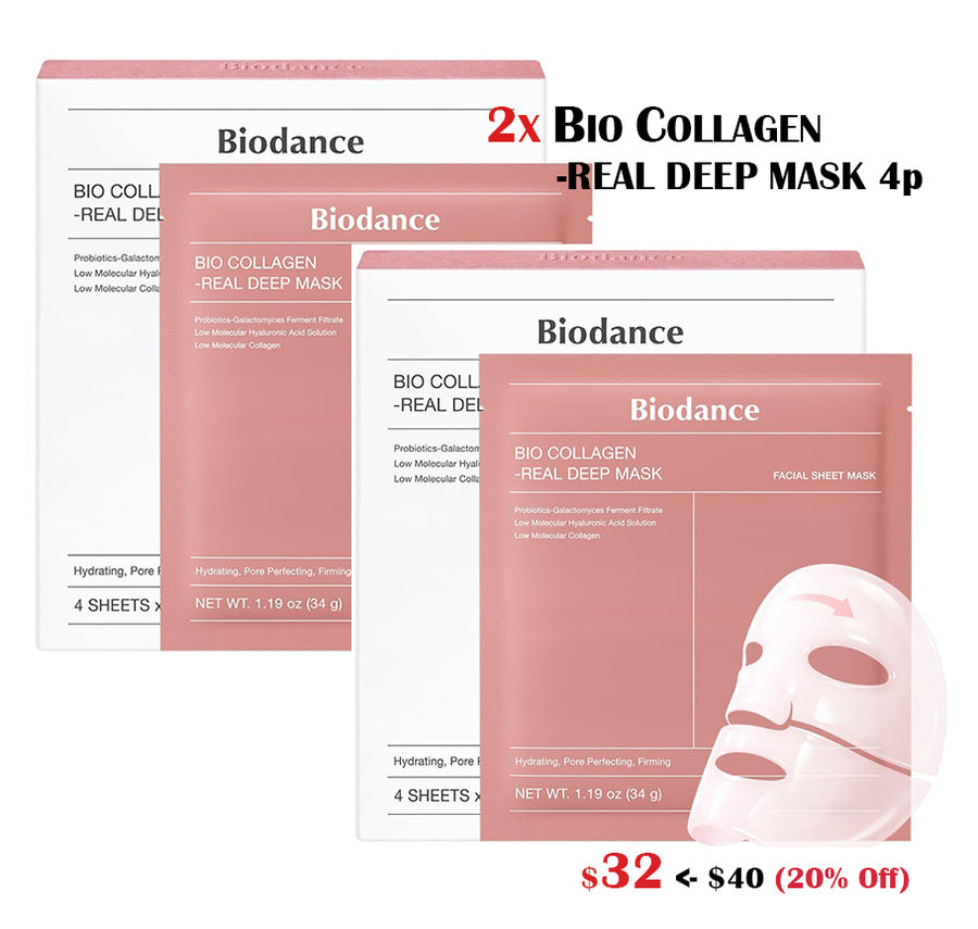 [BIODANCE] [2X] BIO-COLLAGEN REAL DEEP MASK 4P – Nature Republic USA