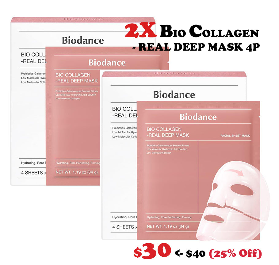 [BIODANCE] [2X] BIO-COLLAGEN REAL DEEP MASK 4P