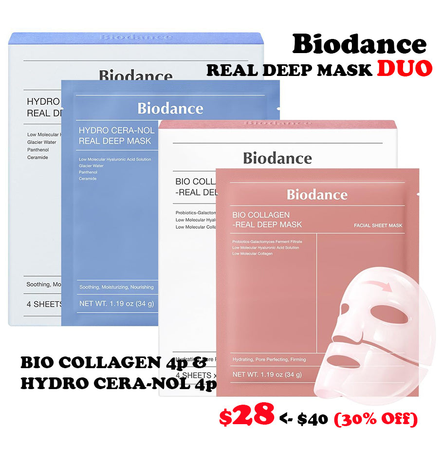 [BIODANCE] REAL DEEP MASK DUO - BIO-COLLAGEN 4P+ HYDRO CERA-NOL 4P