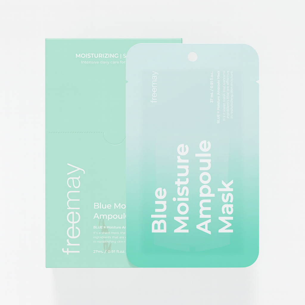 FREEMAY-Blue Moisture Ampoule Mask Sheets (10sheets)