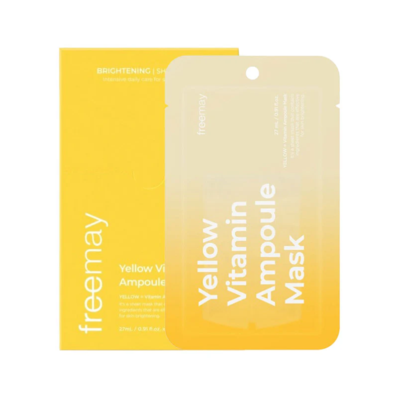 FREEMAY-Yellow Vitamin Ampoule Mask sheets (10sheets)