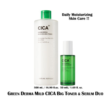 Green Derma Mild CICA Big Toner & Serum Duo