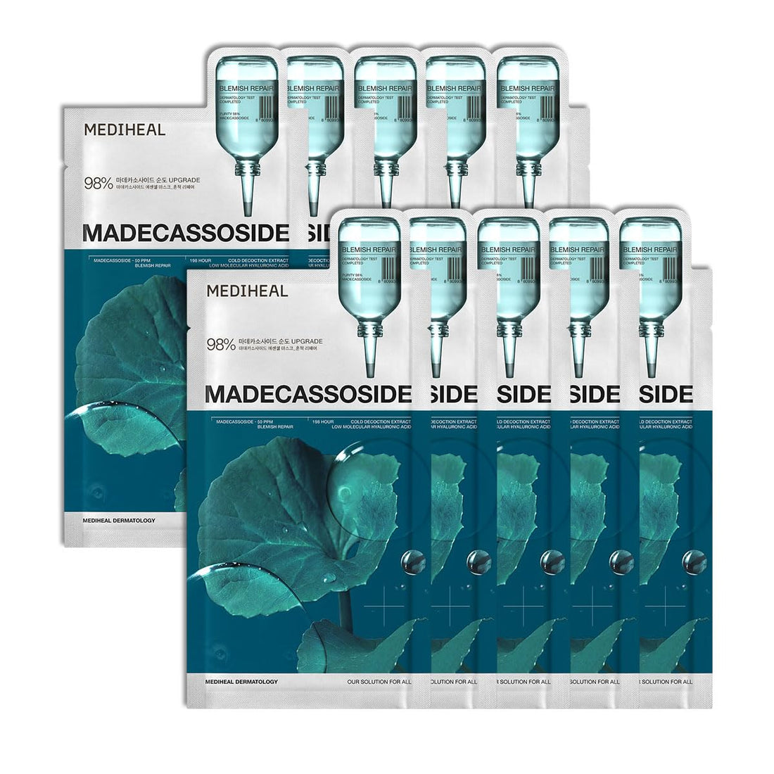 [MEDIHEAL] Madecassoside Essential Mask - Blemish Repair 10pcs